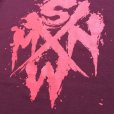 画像2: テストプリント : SWMN x MEGAFAUNA Tシャツ - バーガンディ (2)