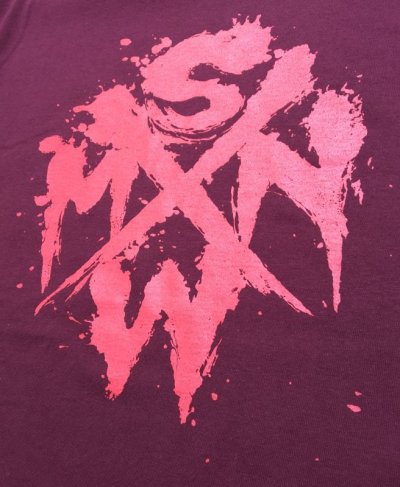 画像2: テストプリント : SWMN x MEGAFAUNA Tシャツ - バーガンディ