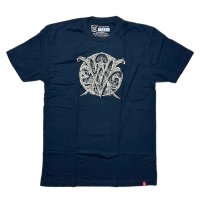 ヴァキューム クレストロゴ Tシャツ (ネイビー)